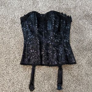 Black Lace Corset Top